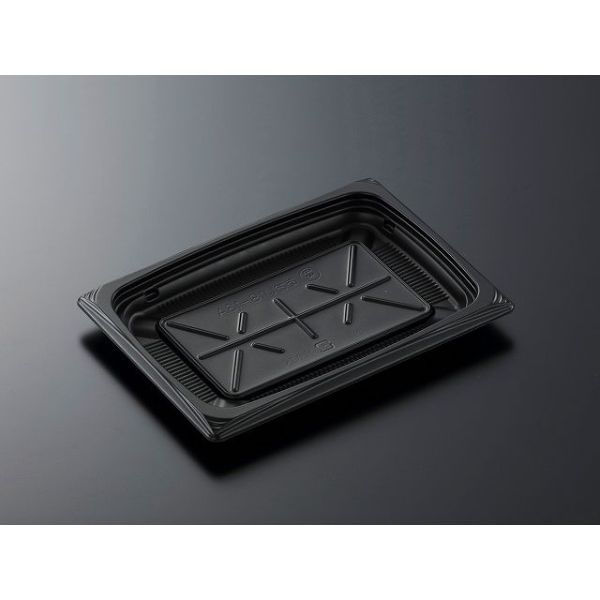 中央化学 軽食容器 CT 葵 18-13A BK 身 382457 1袋(50個)（直送品）