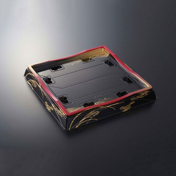 中央化学 寿司容器 HS 天城 20-4 やちよ赤-BK 身 646 1袋(25個)（直送品）