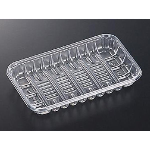 中央化学 透明トレー CH 19-12 O 21477 1ケース(2000個(100個×20))（直送品）