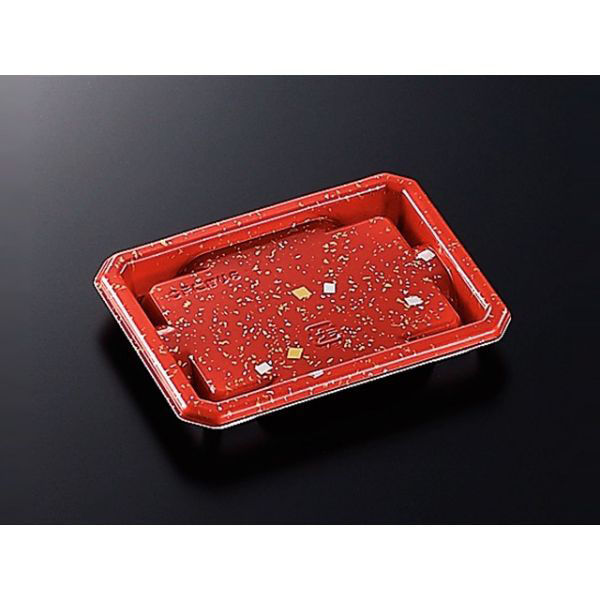 中央化学 寿司容器 CF にぎり L6 赤金箔 身 151290 1ケース(600個(50個×（直送品）