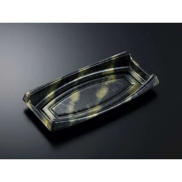 中央化学 刺身容器 CF 船 80 霧島BK 身 249391 1ケース(300個(25個×（直送品）