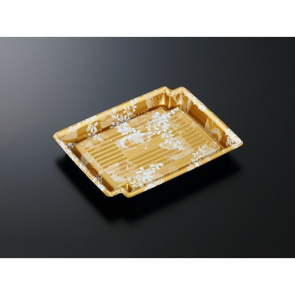 中央化学 刺身容器 CF かく鉢 22-17 みずえ金-BK 身 928655 1袋(50個)（直送品）