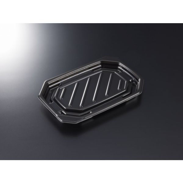 中央化学 軽食容器 TP デリグー 22-15 黒 身 20834 1ケース(800個(50個×16))（直送品）