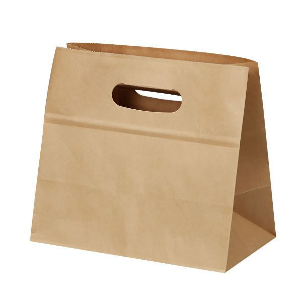 石渡 角底袋 ムジ グリップバック L 128510 1ケース(500個(50個×10))（直送品）