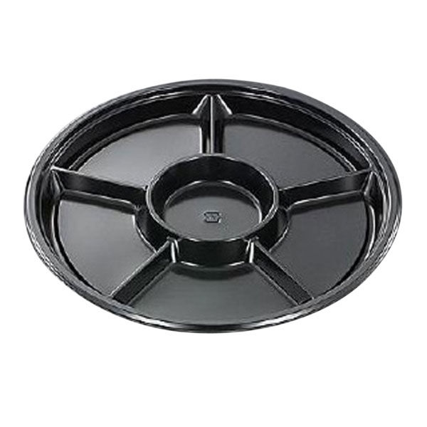 中央化学 オードブル容器 HS PD 丸32-6 BK 身 84269 1袋(10個)（直送品）