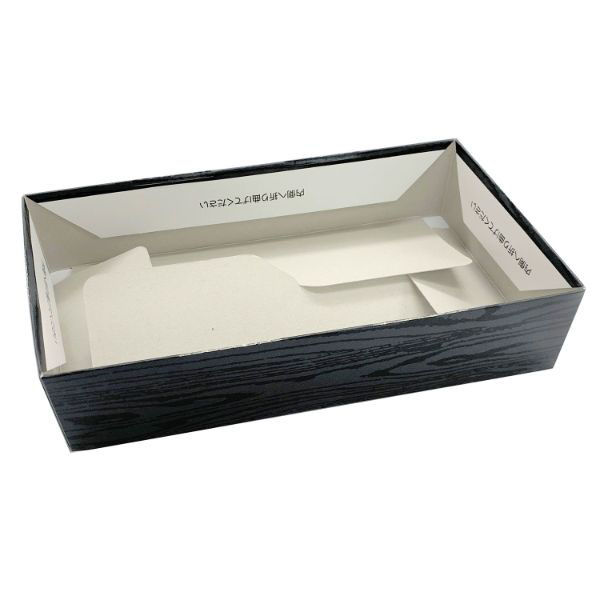 アクタ PHカートンワン折重73×38(50)黒焼杉縁 2000022305 1ケース(200個(25個×8))（直送品）