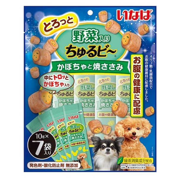 いなば ちゅるビー 犬 かぼちゃと焼ささみ（10g×7袋入）ドッグフード