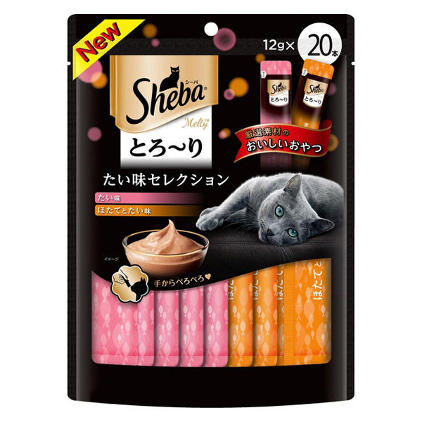 シーバ メルティ とろ～り たい味セレクション（12g×20本入）キャットフード 猫 ウェット おやつ
