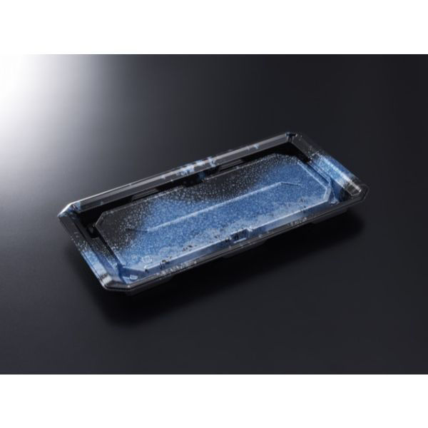 中央化学 寿司容器 HS 澄板 28-14 天目B-BK 身 20289 1袋(50個)（直送品）