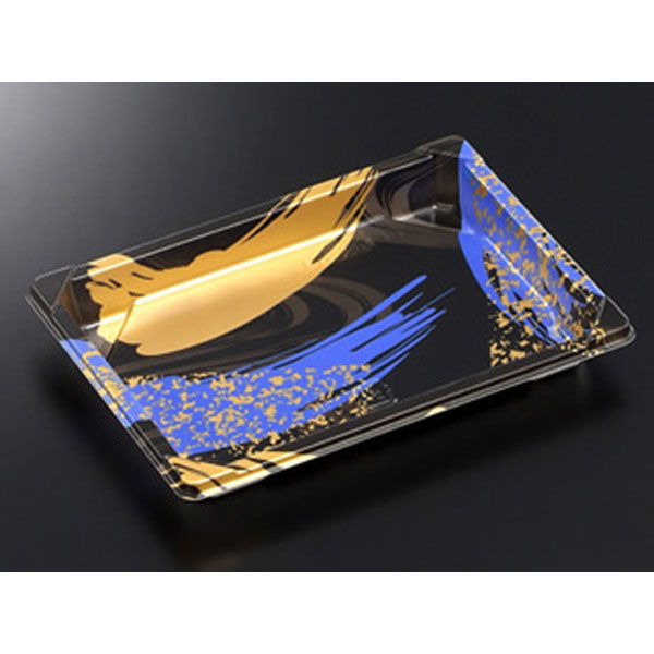 中央化学 CF 寿司容器 L1 光琳BK 身 134866 1ケース(1200個(50個（直送品）