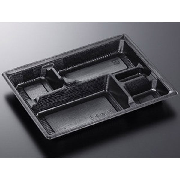 中央化学 弁当容器 HS 古今 L-5 黒ME 身 225888 1袋(50個)（直送品）