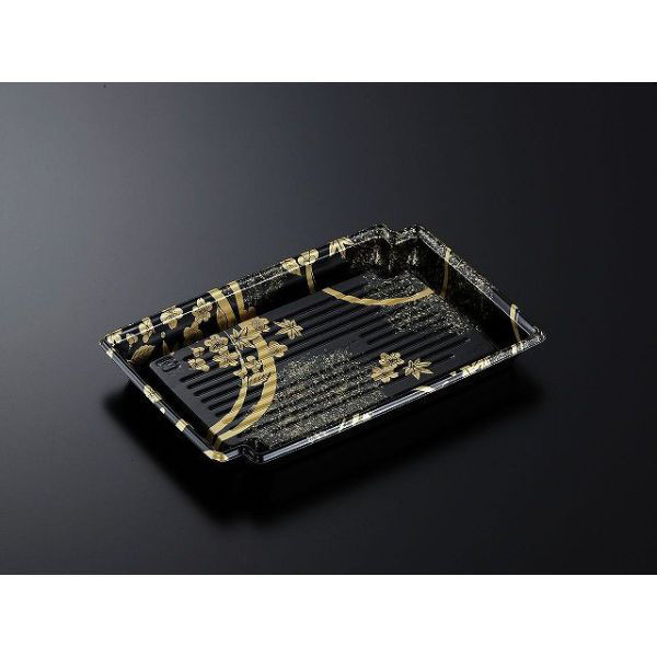 中央化学 刺身容器 CF かく鉢 24-16 松月BK-BK 身 275073 1袋(50個)（直送品）