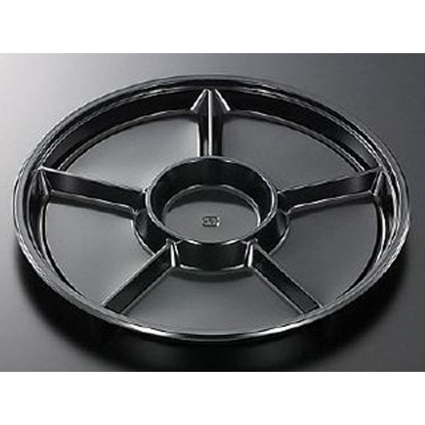 中央化学 オードブル容器 HS PD 丸35-6 BK 身 84293 1袋(10個)（直送品）