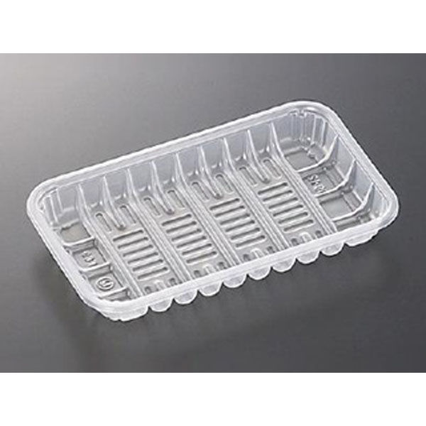 中央化学 透明トレー PP 19-12 25718 1ケース(2000個(100個×20))（直送品）