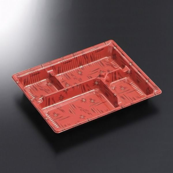 中央化学 弁当容器 HS 古今 L-4 かすりR 身 237198 1袋(50個)（直送品）