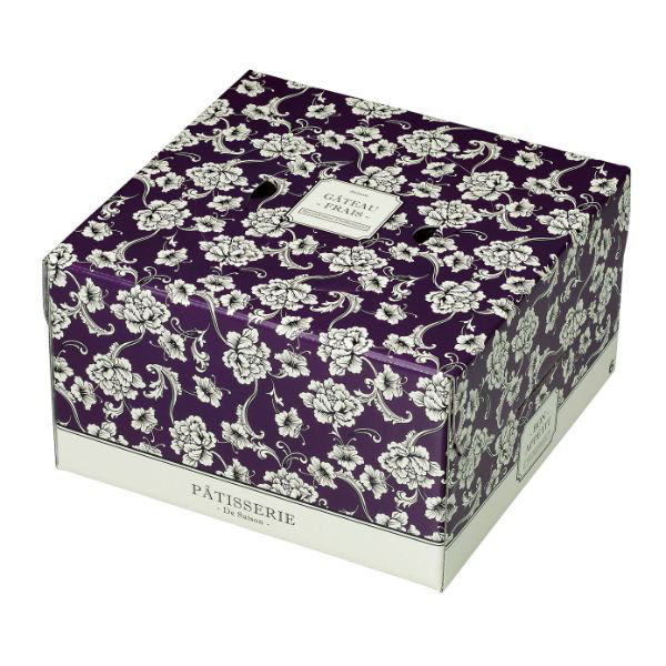 石渡 ケーキ箱 デコレーションケーキ箱 ブーケガルニ 130H 6号 126542 1ケース(50個)（直送品）