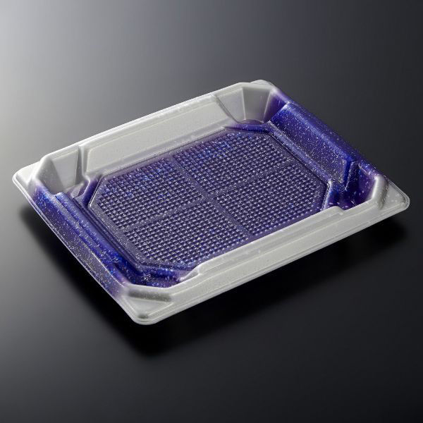 中央化学 刺身容器 四方盛 20-17 雪風B 身 004564 1袋(50個)（直送品）