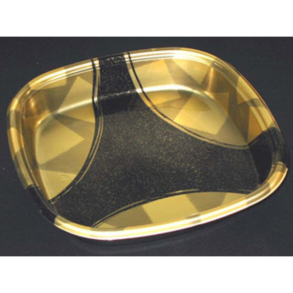 中央化学 寿司桶 DX 角桶 20 金砂目-BK 身 346411 1袋(10個)（直送品）