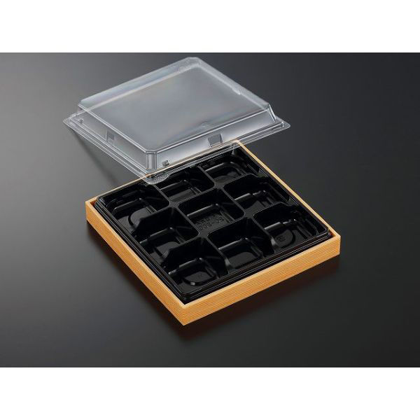 中央化学 折箱 CWA 20-20G 黒-赤杉 (ボ) 967869 1袋(20個)（直送品）