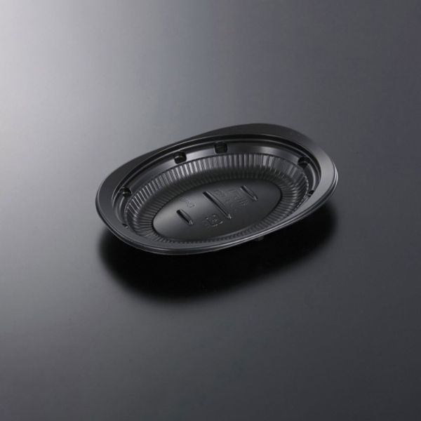 中央化学 惣菜容器 CT 街デリ ランチ D21 BK 身 12617 1袋(50個)（直送品）