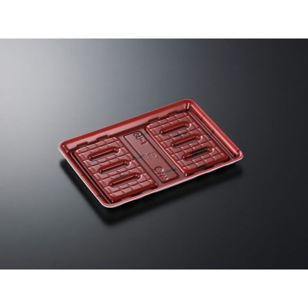 中央化学 鮮魚トレー CU-1L あけぼの 167072 1袋(50個)（直送品）