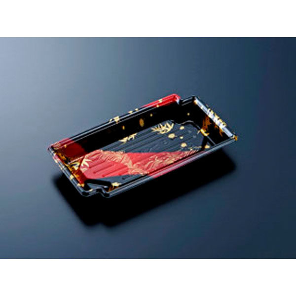 中央化学 刺身容器 CF かく鉢 20-11 竹霞R-BK 身 581553 1ケース(1200個(50個×24))（直送品）