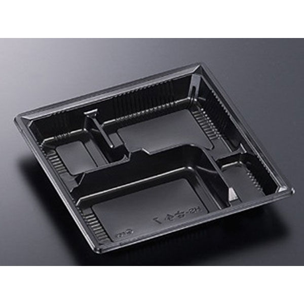 中央化学 弁当容器 HS 古今 L-7 BK 身 171918 1袋(50個)（直送品）