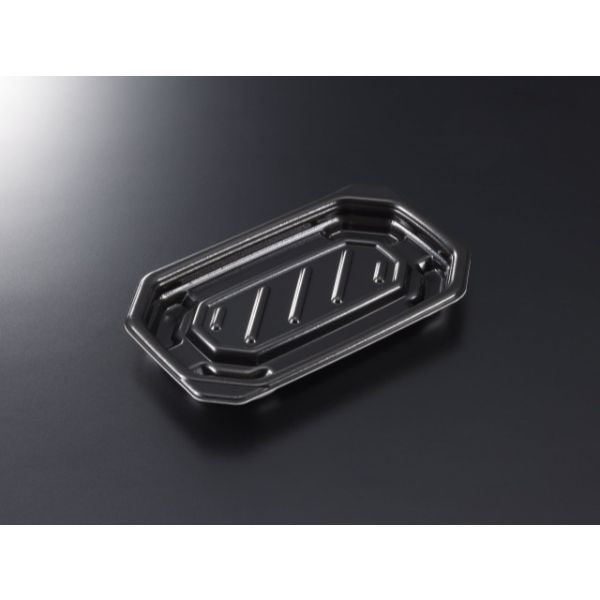 中央化学 軽食容器 TP デリグー 18-11 黒 身 19638 1ケース(1200個(50個×24))（直送品）