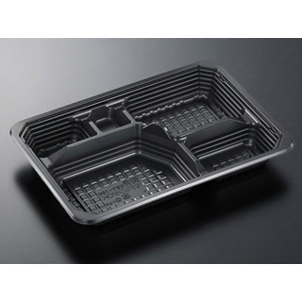 中央化学 弁当容器 HSA 街弁 K27-19C BK 身 151282 1ケース(600個(50個×12))（直送品）