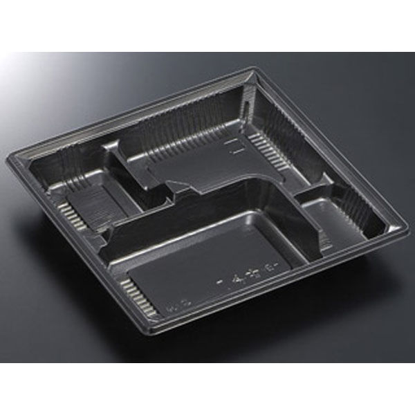 中央化学 弁当容器 HS 古今 L-7 黒ME 身 226456 1袋(50個)（直送品）