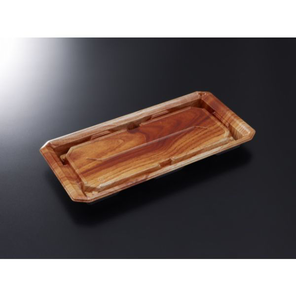 中央化学 寿司容器 HS 澄板 28-14 つきBR-BK 身 20396 1ケース(400個(50個×（直送品）