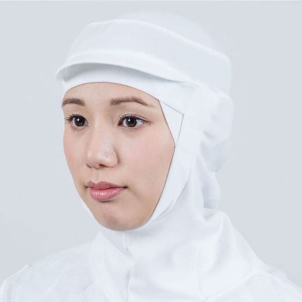 日本フィットフード 衛生用帽子 フィットフード FH-350W ホワイト LL 00539202 1ケース(50個(5個×10))（直送品）