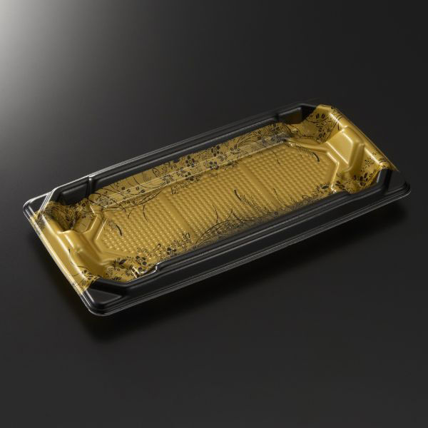 中央化学 刺身容器 四方盛 24-11 永徳BK 身 004671 1袋(50個)（直送品）