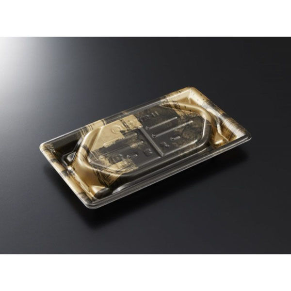 中央化学 刺身容器 漁台20-11 西陣BK 身 00744036 1ケース(800個(50個×16))（直送品）