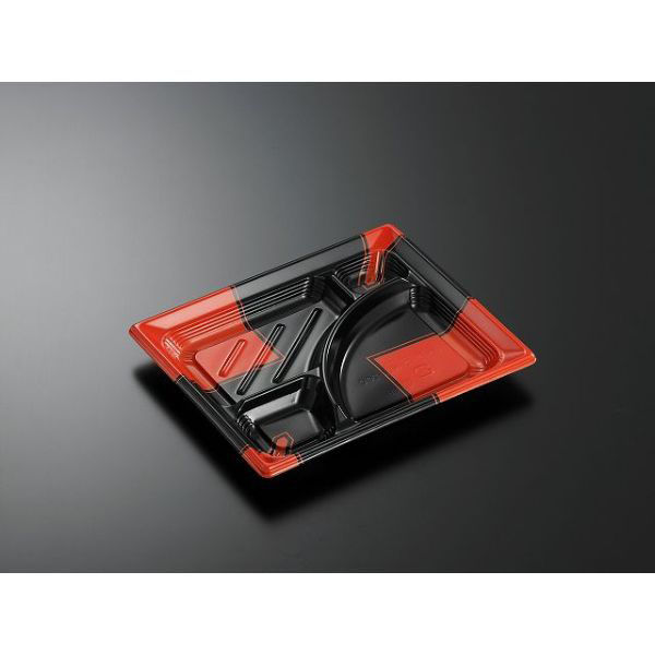 中央化学 弁当容器 CT みちる K24-20C 角R-BK 161513 1袋(50個)（直送品）