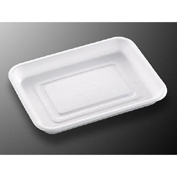 中央化学 発泡トレー CJ-5 白 61283 1ケース(400個(50個×8))（直送品）