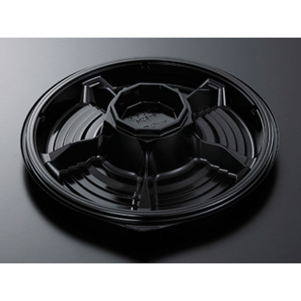 中央化学 オードブル容器 HS デリデコ M28-6 黒-BK 身 193573 1ケース(400個(20個×20))（直送品）