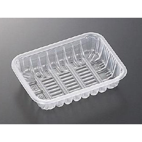 中央化学 透明トレー PP 15-11F 25494 1ケース(2000個(100個×20))（直送品）