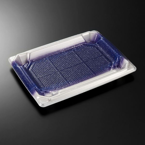 中央化学 刺身容器 四方盛 24-17 雪風B 身 005231 1袋(50個)（直送品）