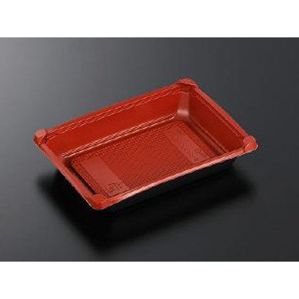 中央化学 どんぶり容器 CT クイックパック-6 赤-BK 身 11114 1ケース(800個(50個×16))（直送品）