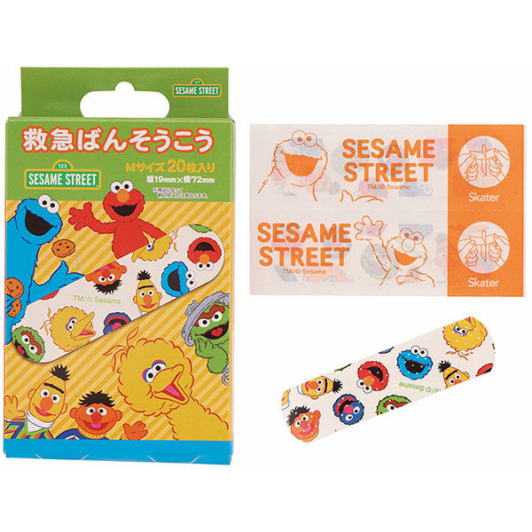 スケーター QQB1 救急絆創膏(ばんそうこう) M 20枚入 【セサミ