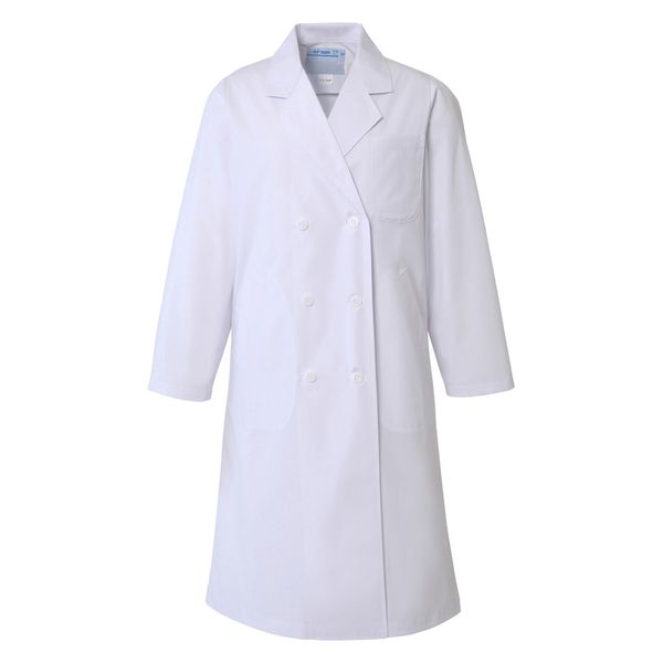 アプロンアパレル レディス診察衣ダブル型長袖(ホワイト)4Lサイズ 125-30AP-4L 1枚（直送品）