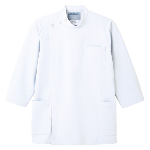 アプロンアパレル メンズジャケット八分袖(ホワイト)3Lサイズ 205-20AP-3L 1枚（直送品）
