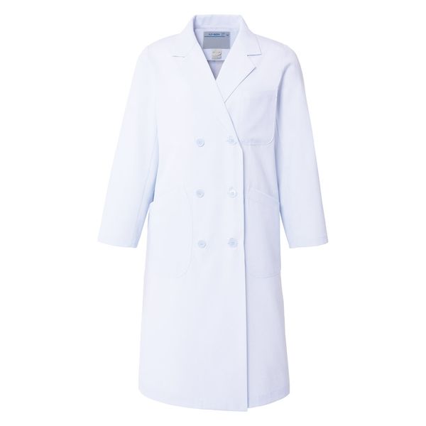 アプロンアパレル レディス診察衣ダブル(ホワイト)3Lサイズ 265-70AP-3L 1枚（直送品）