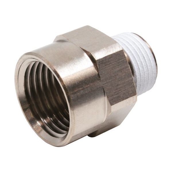 日本ピスコ ピスコ チューブフィッティング 延長継手ブッシュチューブ3ネジ04 PF03-04 1セット(10個) 809-5373（直送品）