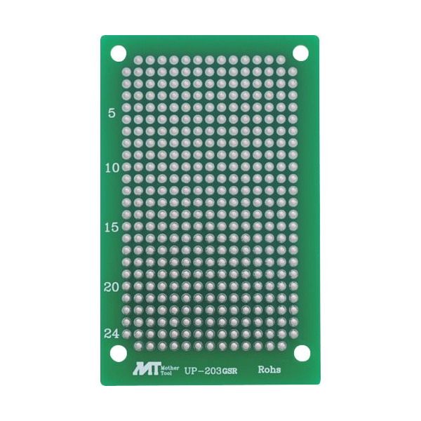 マザーツール ユニバーサル基盤 UP-203GSR 1セット(10個) 418-0065（直送品）