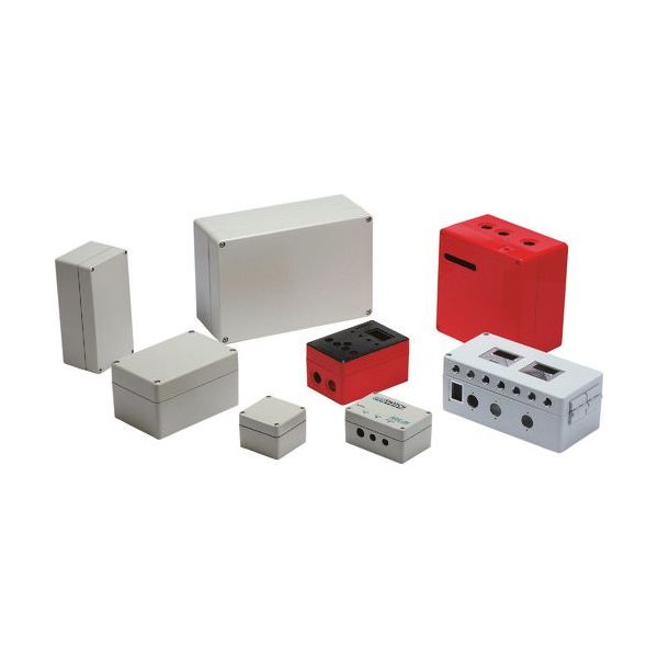 タカチ電機工業 タカチ 防水・防塵アルミダイキャストボックス AD5-7-4 1台 204-6270（直送品）