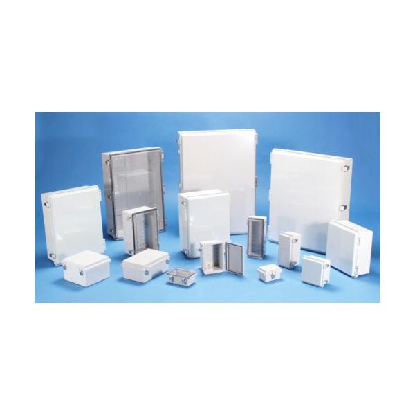 タカチ電機工業 タカチ 防水・防塵ボックス 透明/ホワイトグレー 160×210×100 BCAP162110T 1台 850-2653（直送品）