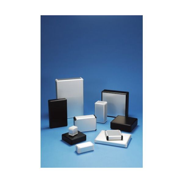 タカチ電機工業 タカチ アルミボックス W90×H37.9×D90 シルバー/グレー FC4-9-9GS 1台 850-2926（直送品）