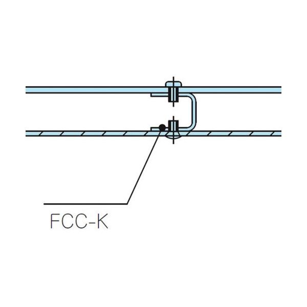 タカチ電機工業 タカチ シャーシ補強金具 FCC-K-1 1袋(2個) 338-2412（直送品）